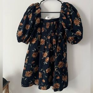 Abercrombie & Fitch Balloon Sleeve Mini Dress